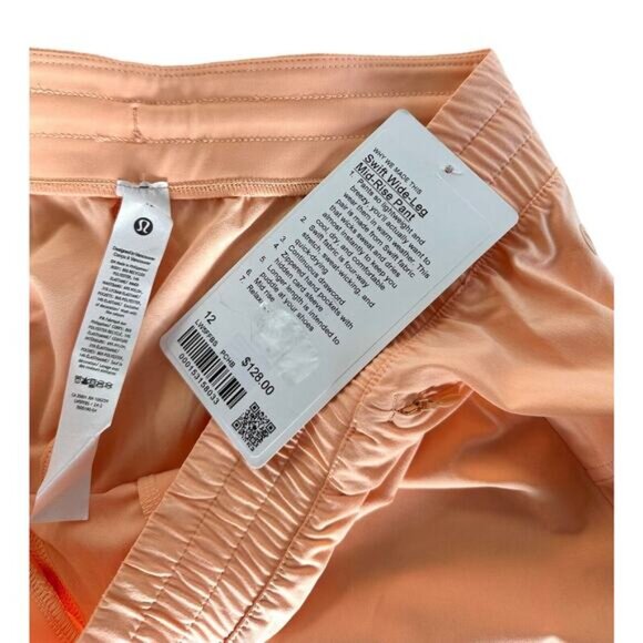 Lululemon Women's Swift Wide-Leg Mid-Rise Pant Size 12 Peach - Picture 3 of 6